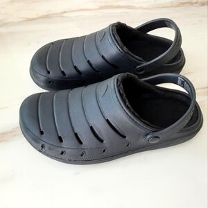 RUGGED SHARK Black EVA Memory Foam | Lined Waterproof Clogs Sz 9